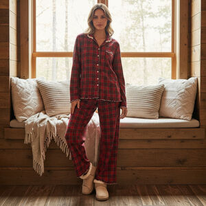 Secret Treasures Plaid Pajama Set Red Green Size XL